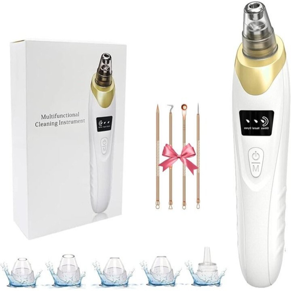 Pore Vacuum, USB Rechargeable Blackhead Remover Vacuum